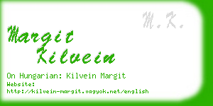 margit kilvein business card